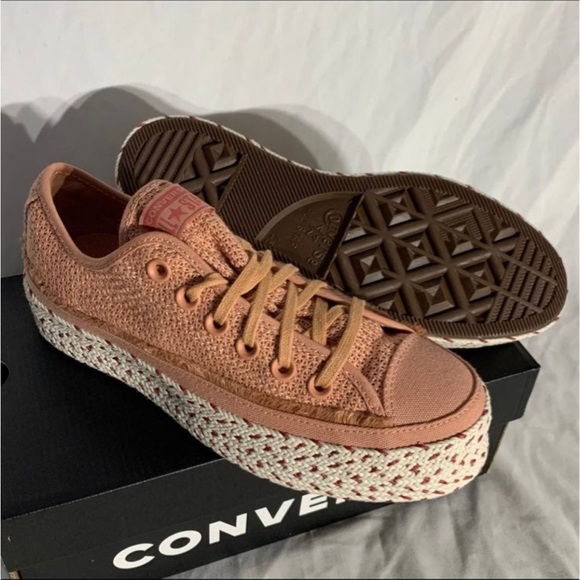 Converse CTAS Espadrille Ox Platform Sneakers Womans 6.5 New With Box - Picture 6 of 7